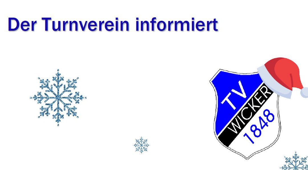 Schließung der Turnhalle zwischen den Jahren